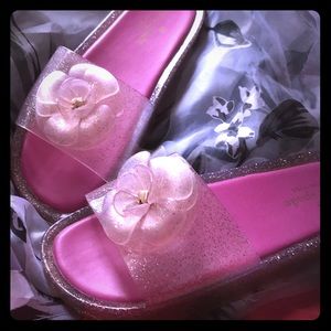 Kate Spade New York Glitter Jelly Sandal  Sz 8